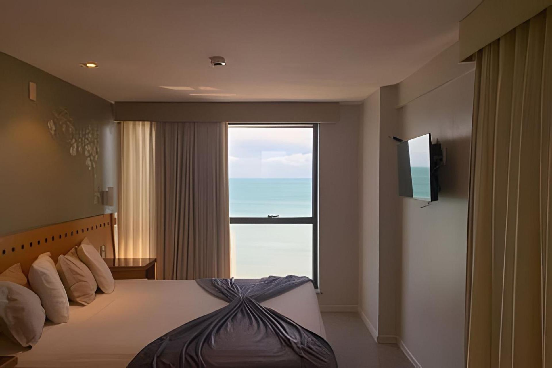 Апартаменты Hosts Br - Flat Frente Mar Na Beira Mar Форталеза Экстерьер фото